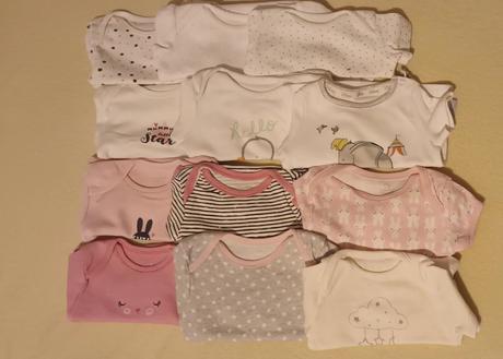 Body kratky rukav pre babatko, primark,56