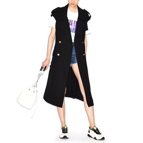 Armani exchange trenchcoat plášť bez rukávov, armani,36 / 38 / m / s