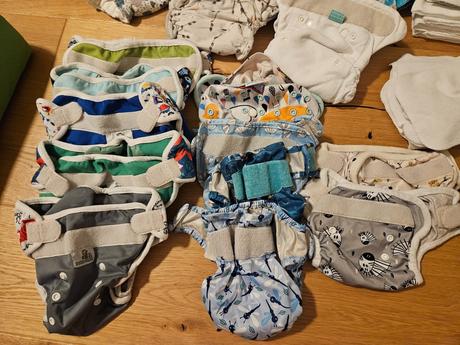 Latkove plienky s kyblom na plienky, bamboolik,7 kg - 18 kg