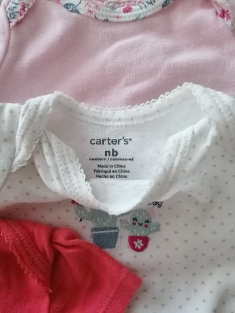 Body s krátkym rukávom 5ks, carter's,56