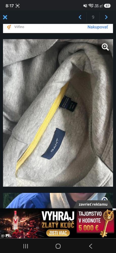 Mikina gant unisex v.146/152, gant,146