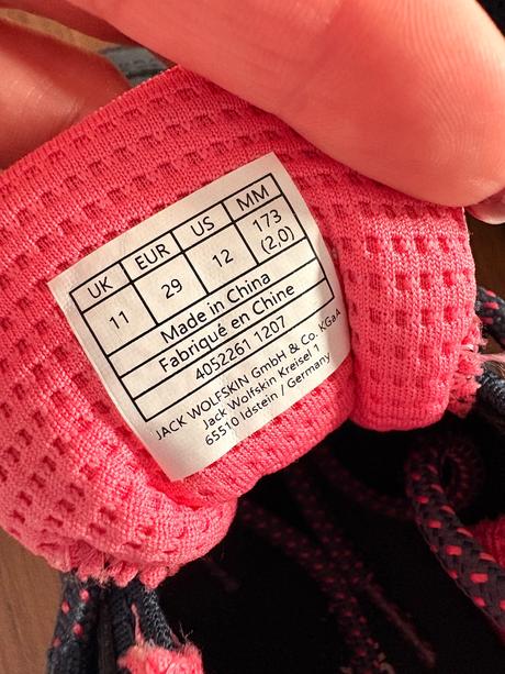 Prechodne topánky top stav., jack wolfskin,29
