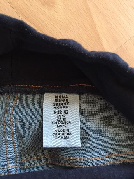Tehotenske slim rifle h&m, h&m,42