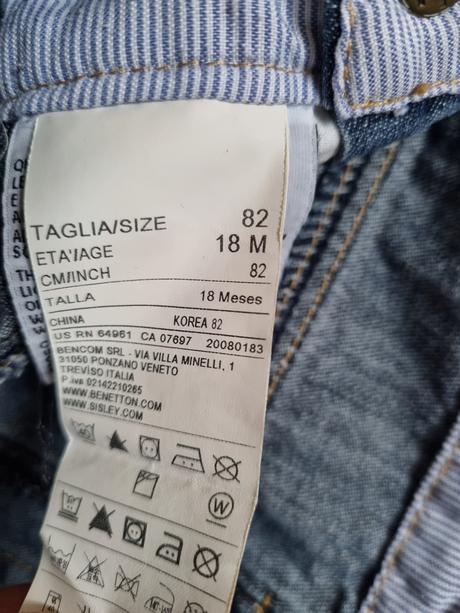 B1856 šatovka, benetton,80