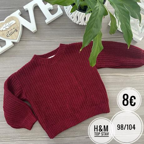 Pletený sveter, h&m,104