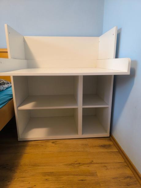 Småstad prebaľovací stôl/lavice, biela,