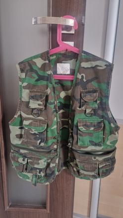 Rybarska/vojenska vesta pre chlapca, s