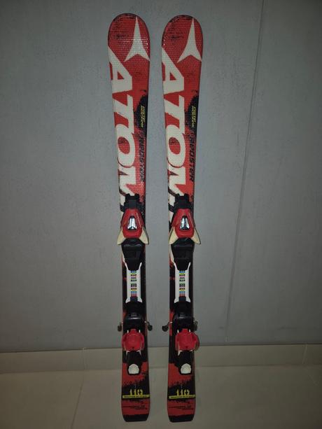 Lyže + lyžiarky, atomic,110-119 cm