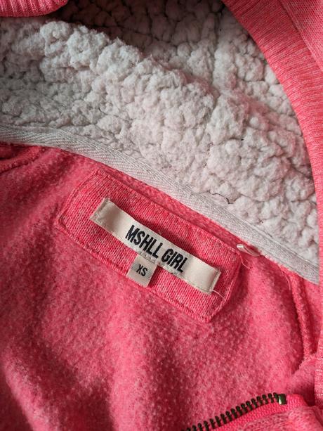 Neónovo ružová mikina, xs