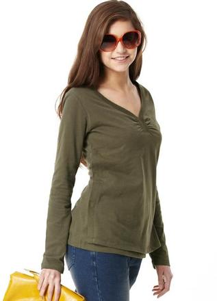 Tričko na dojčenie rory zelené, m / s