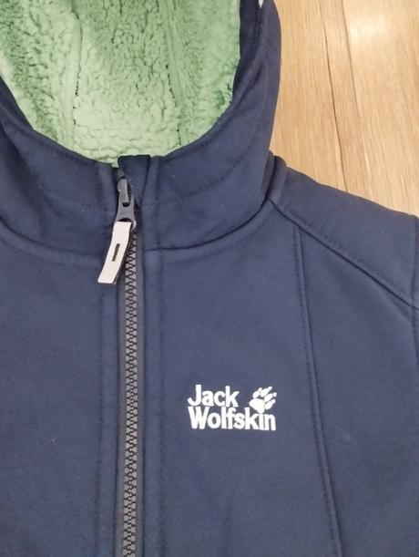 Softshellová bundička teplá, jack wolfskin,116