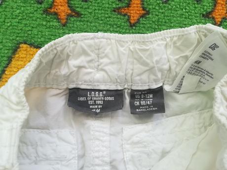 Biele letné nohavice, l.o.g.g.,80