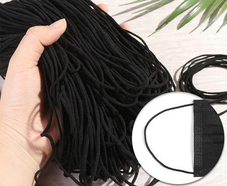 Rušková/ chirurgická biela/ čierna gumička 1m,