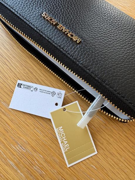 Michael kors kožená wristlet peňaženka, michael kors