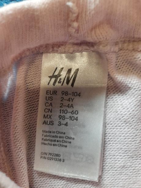 Pančušky 3 ks - predaj spolu, h&m,98