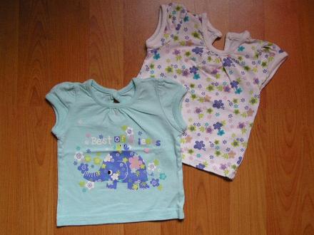2x tričenká pre princeznú, 0-3m - cena spolu, cherokee,56