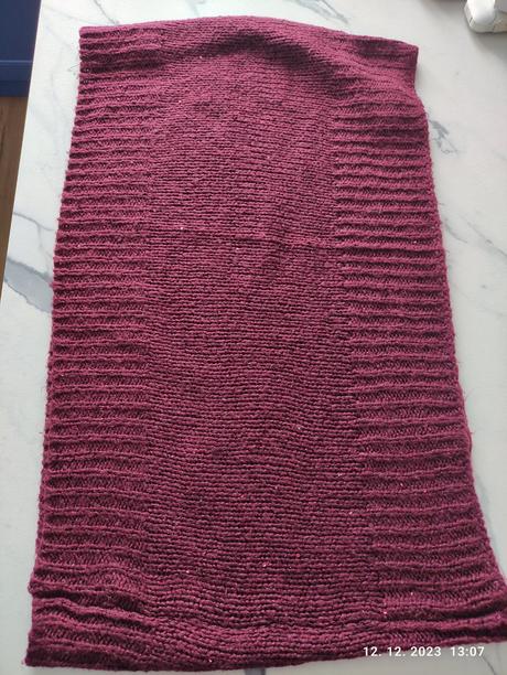 Pletený šál s trblietkami,