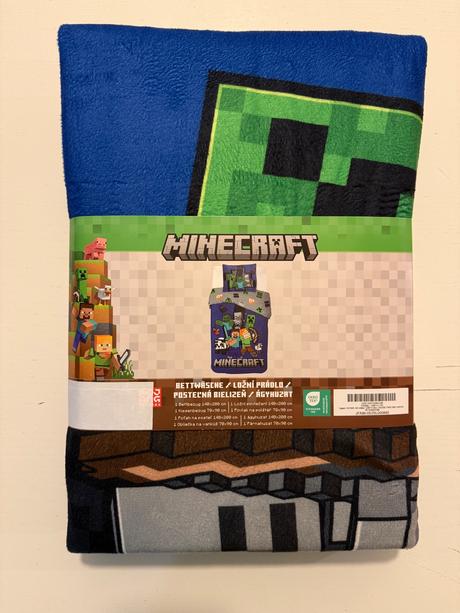 Obliečky minecraft - nové, šírka (cm): 140,dĺžka (cm): 200