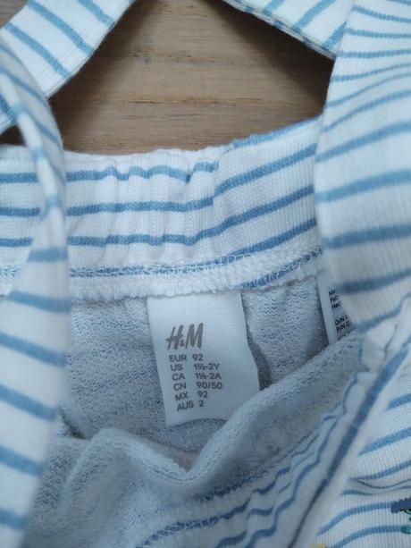 Sukňa na traky s tričkom, h&m,92