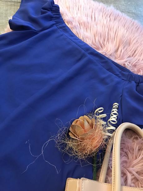 Fialove saty na ramena, new look,xs