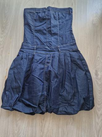 Riflové letné šaty, l