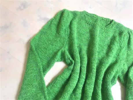 Pletený buklé pulóvrik, xl