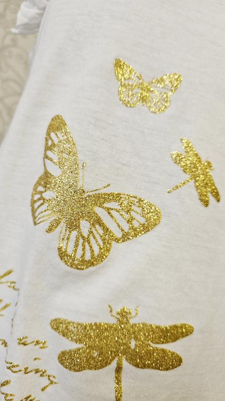 Tričko s motýľmi, h&m,134
