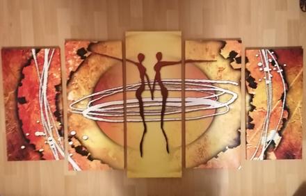 Obraz láska 5-dielny veľký,