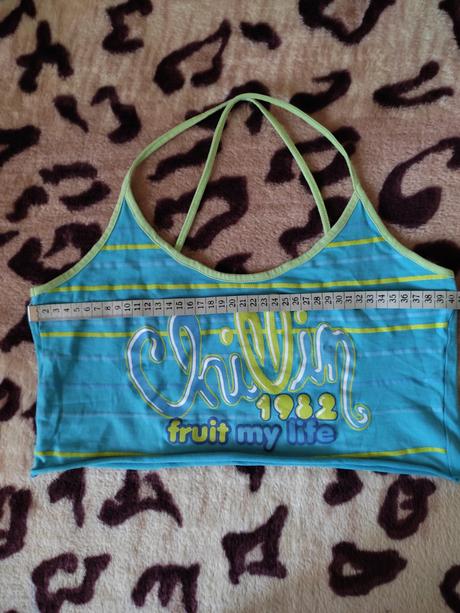 Kratky modry top vel.xl, ale idealmy pre l, l