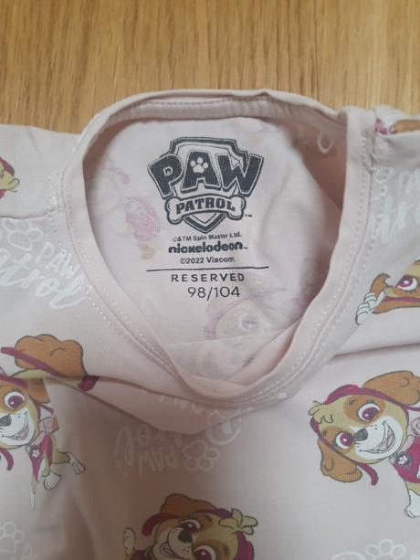 Pyzamko paw  patrol, reserved,104