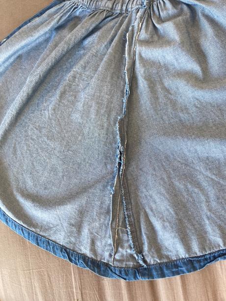 Jeansove saty s cipkou, 170