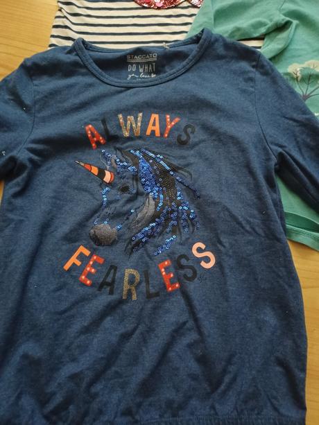 3 trička s dlhým rukávom, staccato,128