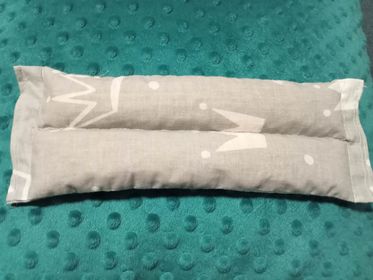 Hrejivý termo vankúšik z kukurice+stipka levandule,