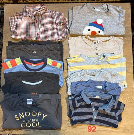 Taška s detským oblečením vel.92, 86–98