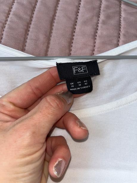 Biely padavy top 42, f&f,42