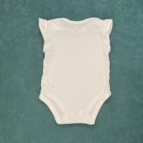 Body biele, perforovane, baby club,56