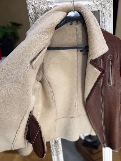 Bunda z ovcej koze, s