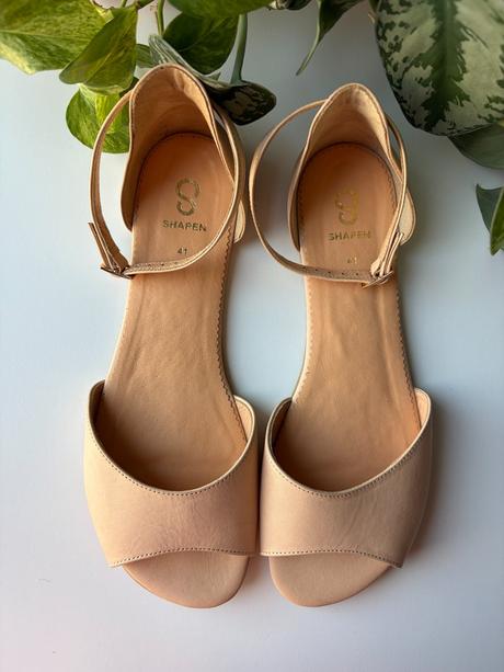 Shapen barefoot sandálky lily 3.0 natural, veľ.41r, 41