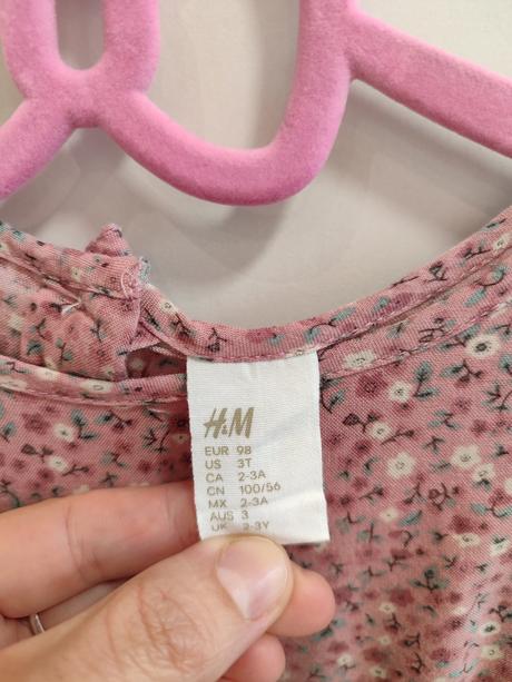 Kvietkovane šaty 98, h&m,98