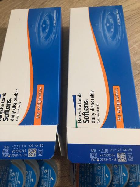 Denné kontaktné šošovky softlens, 