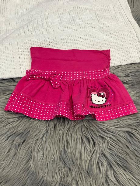 Dievčenská sukňa bodkovaná ružová hello kitty (80), sanrio,80