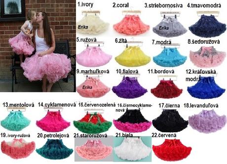 Tutu sukna dolly bohatoriasena rozne farby nova, <50 - xs