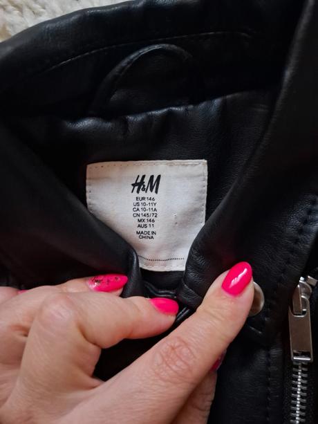 Kožená bunda, h&m,146