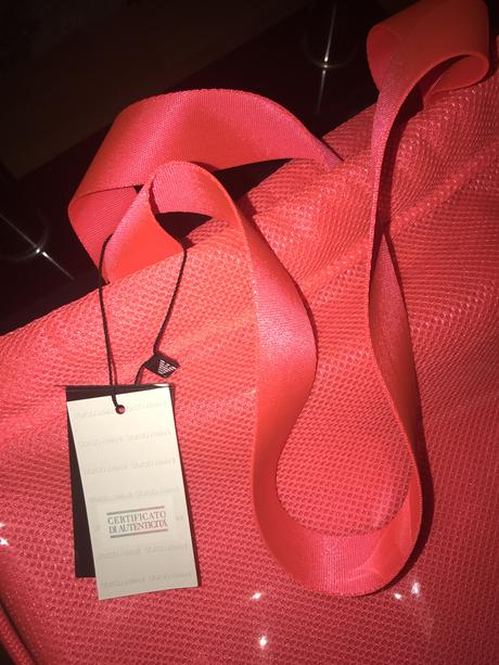 Neónová taška armani, armani