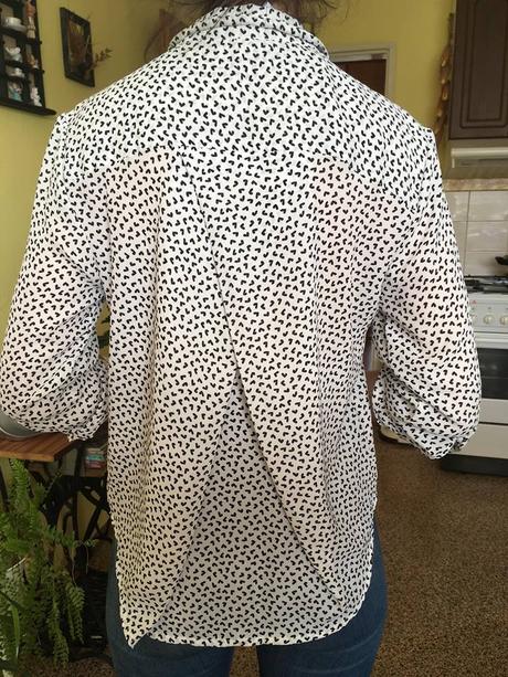 Vzorovaná blúzka, fishbone,m