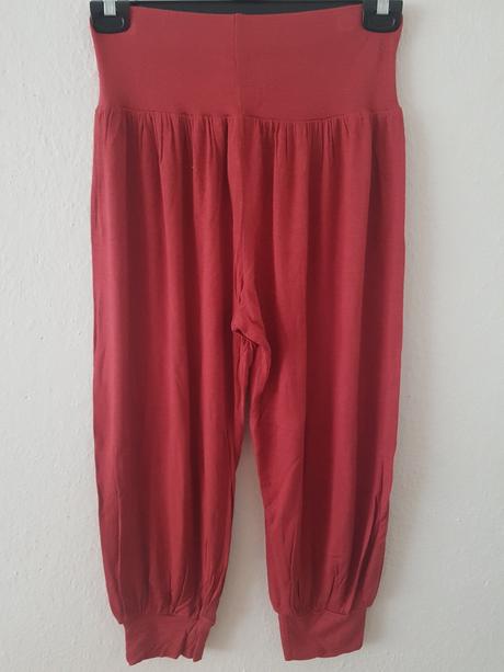 Haremky - krasna tehlova farba, new look,38