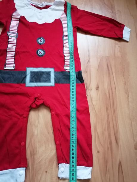 Vianočný overal + čiapočka 80/86, 80