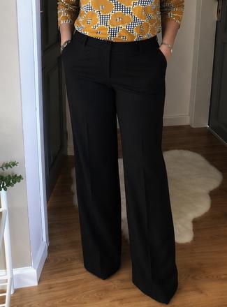 C&a kvalitne čierne nohavice, c&a,46