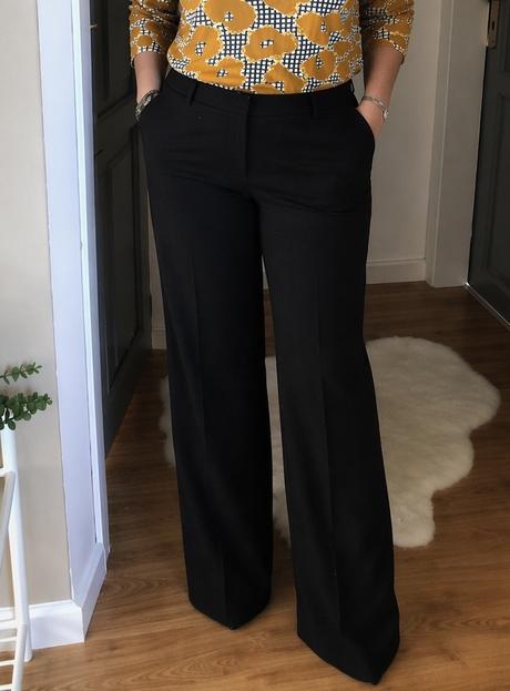 C&a kvalitne čierne nohavice, c&a,46