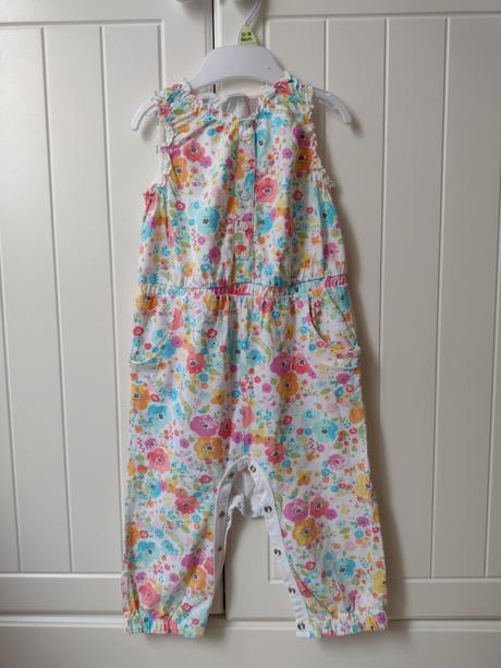 Letný bavlnený overal bez rukávov, f&f,86